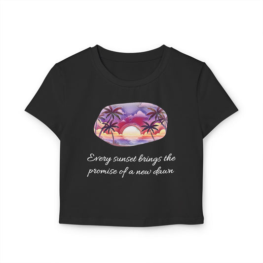 Sunset Quote Baby Tee