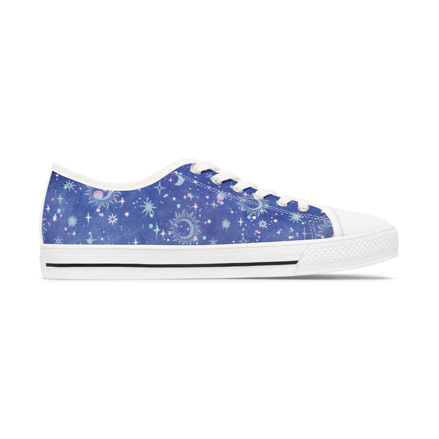 Womens Celestial Starry Sky Low Top Sneakers