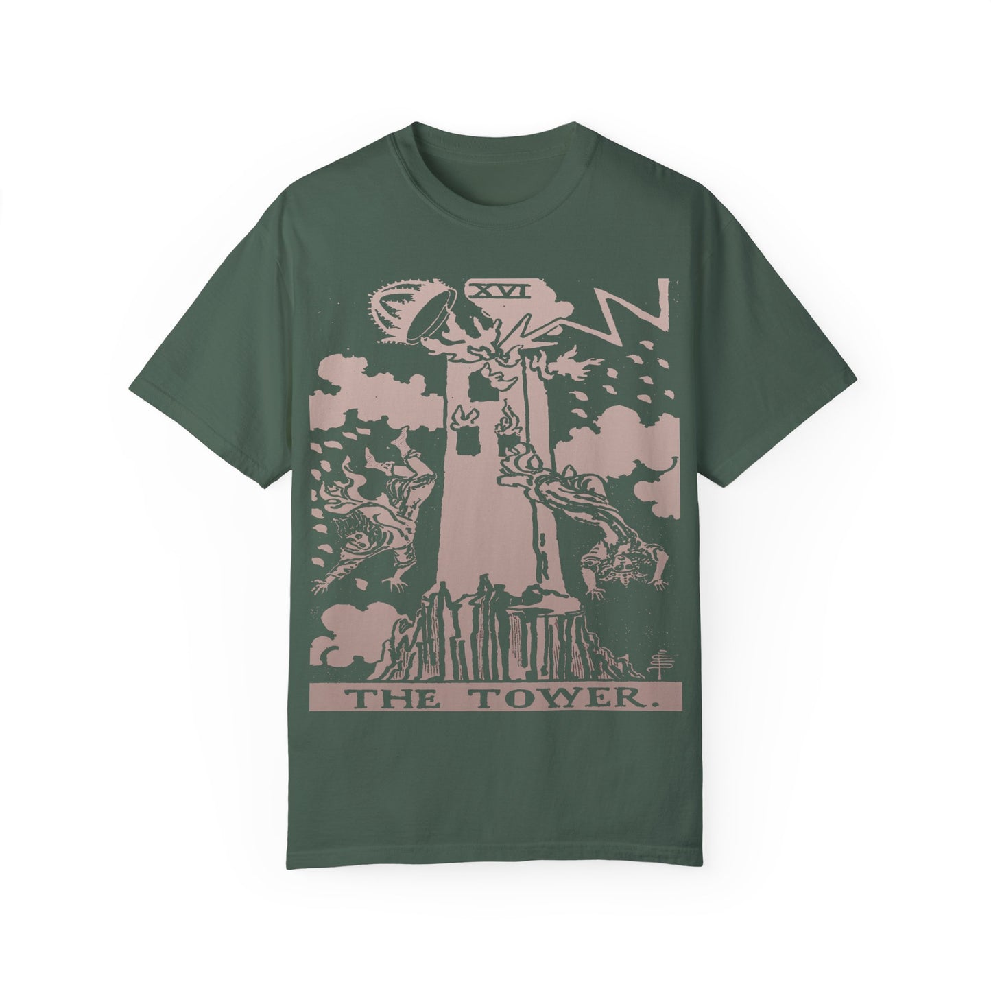 The Tower Tarot Card T-Shirt