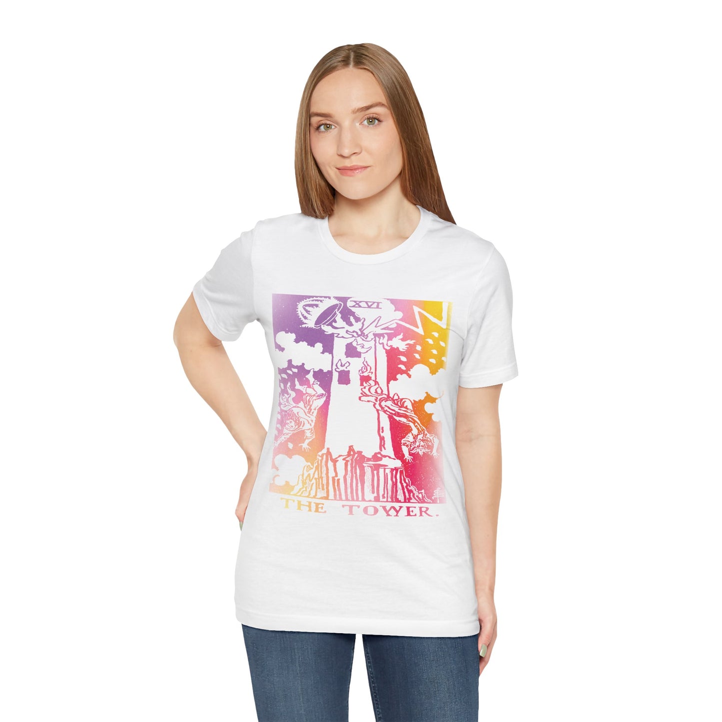 The Tower Tarot Card T-Shirt