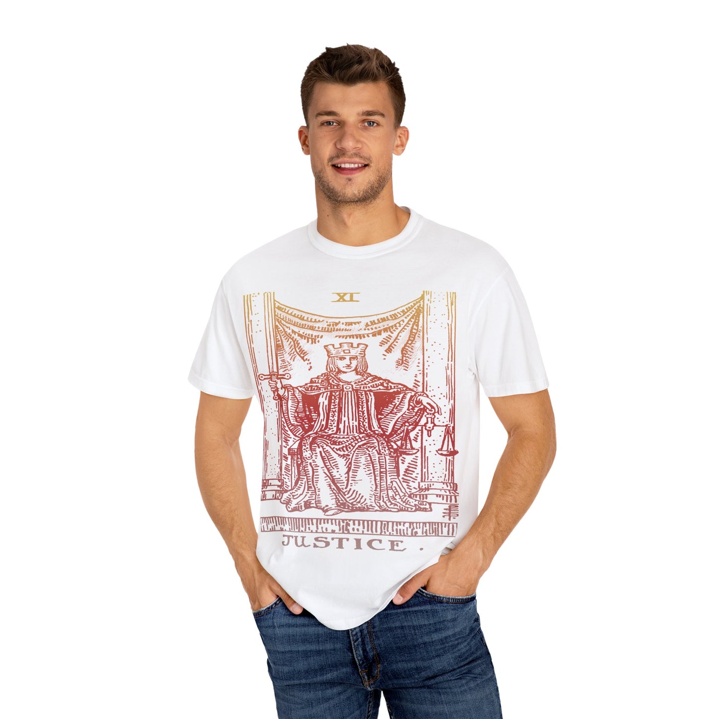 Justice Tarot Card T-Shirt