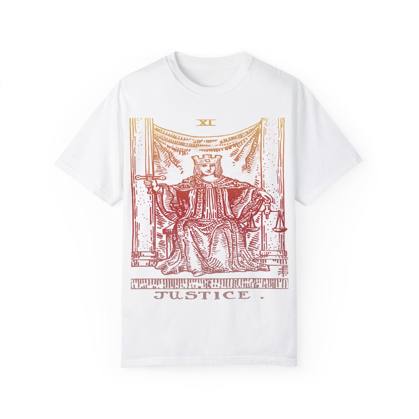 Justice Tarot Card T-Shirt