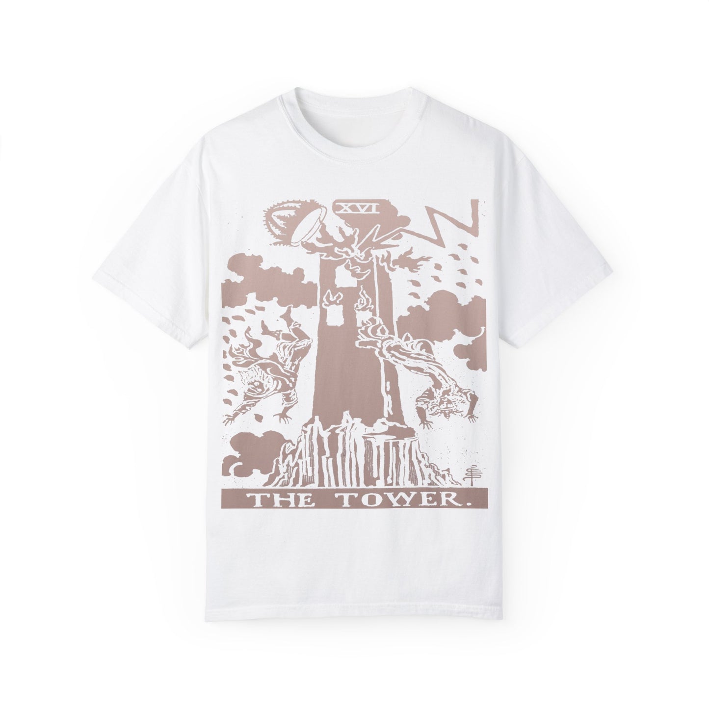 The Tower Tarot Card T-Shirt