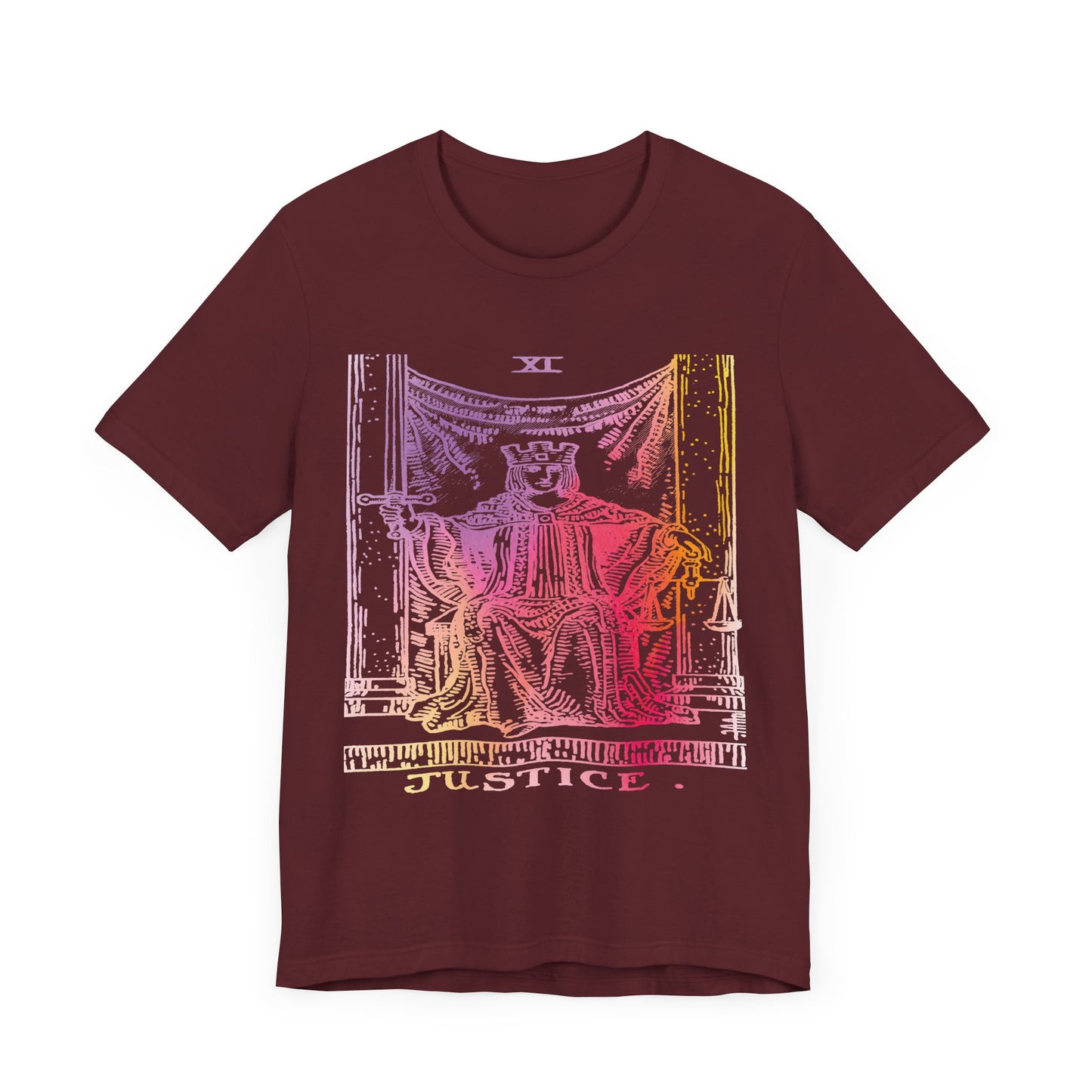 Justice Tarot Card T-Shirt