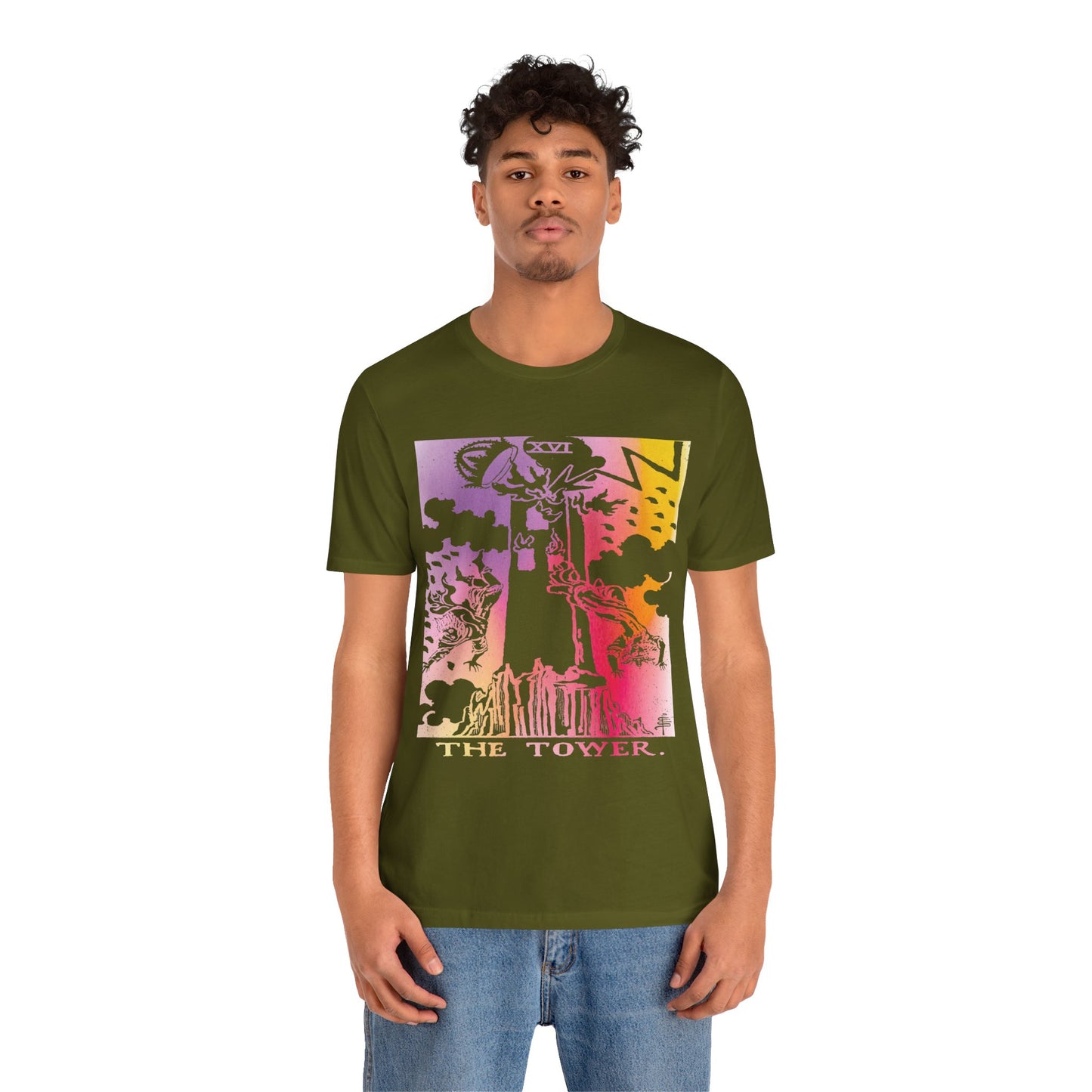 The Tower Tarot Card T-Shirt