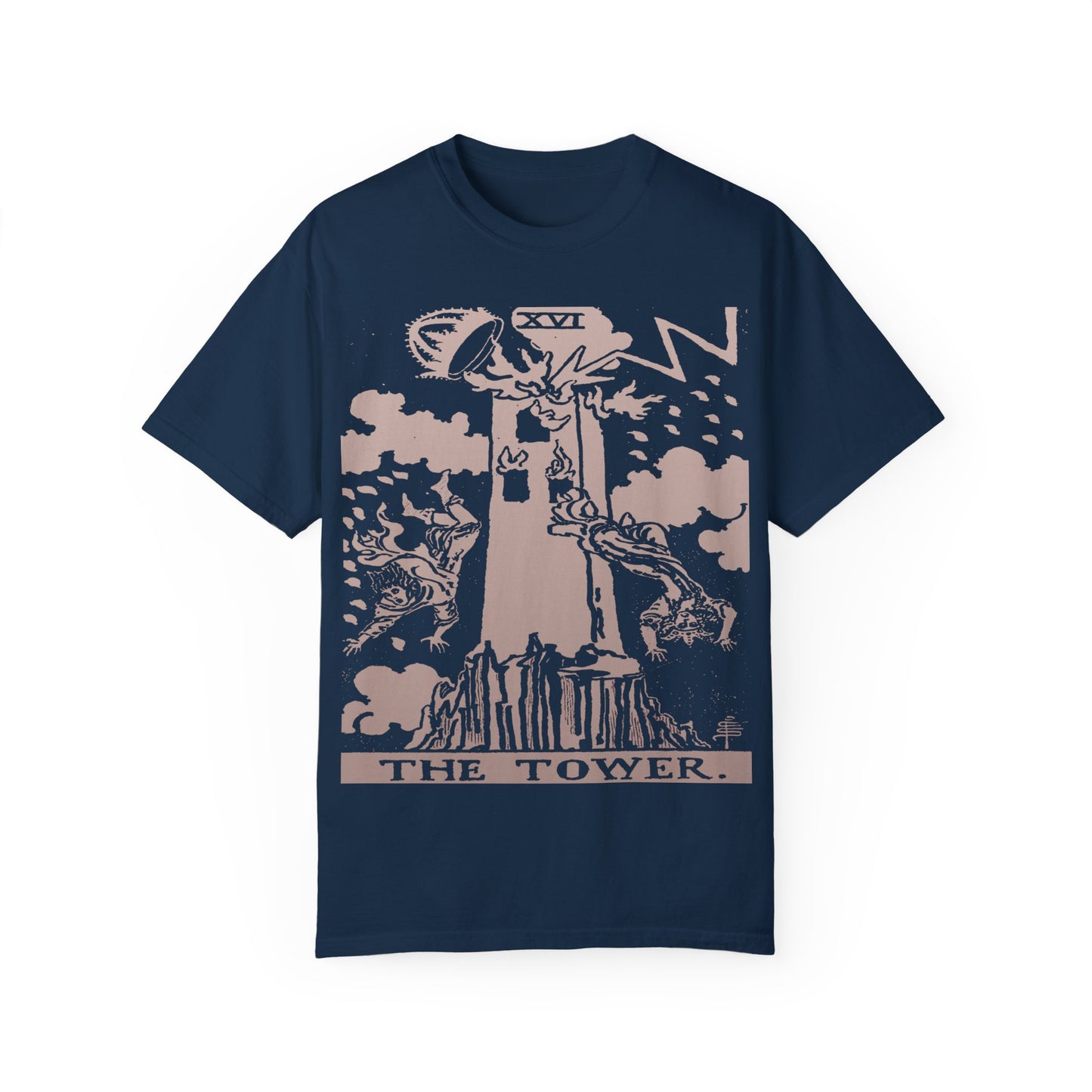 The Tower Tarot Card T-Shirt