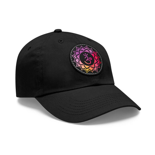 Crown Chakra Cap with Leather Patch