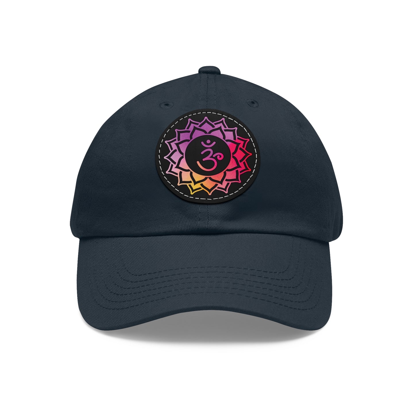 Crown Chakra Cap with Leather Patch