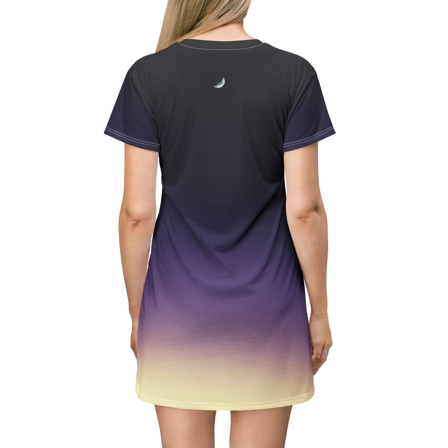 Midnight Moonrise T-Shirt Dress