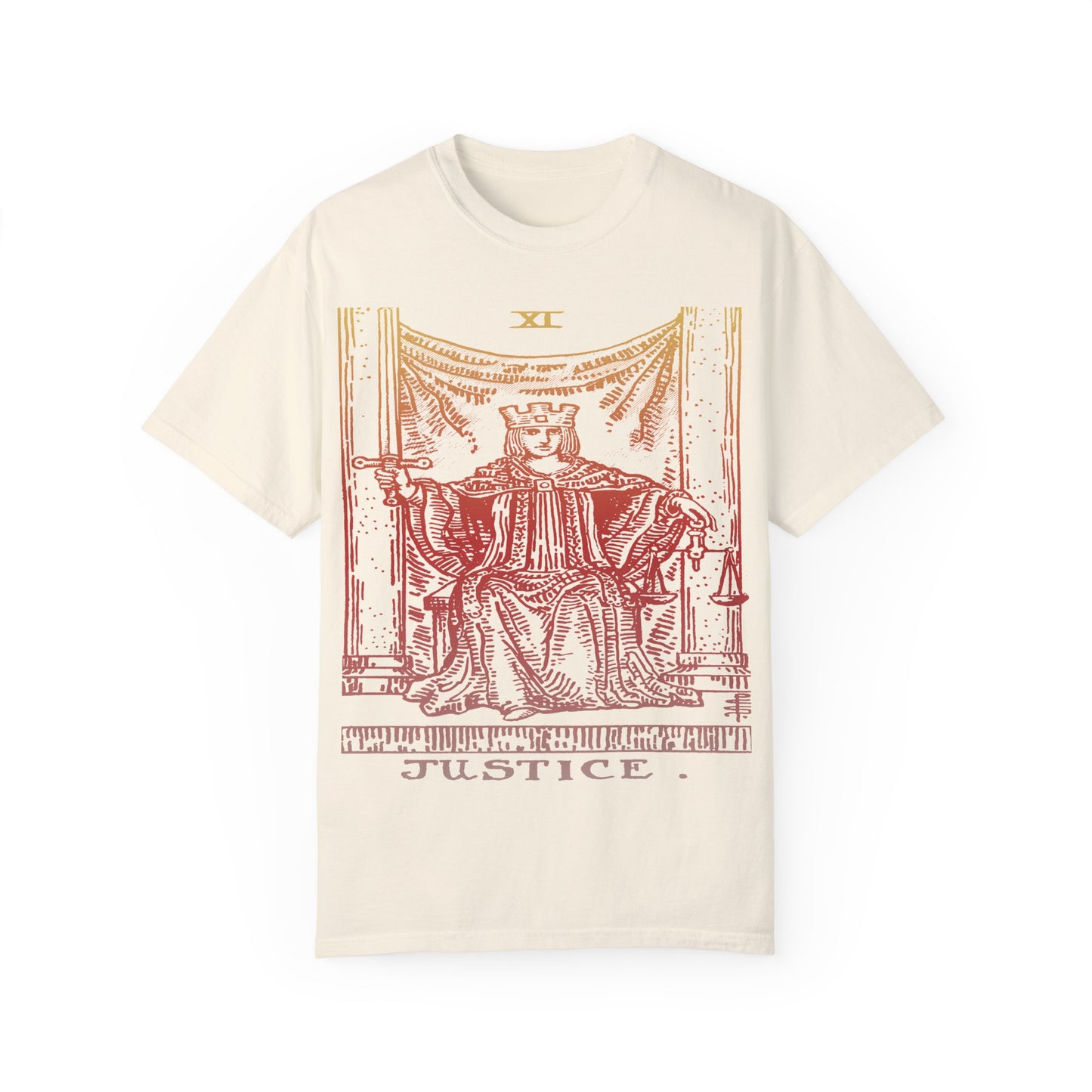 Justice Tarot Card T-Shirt