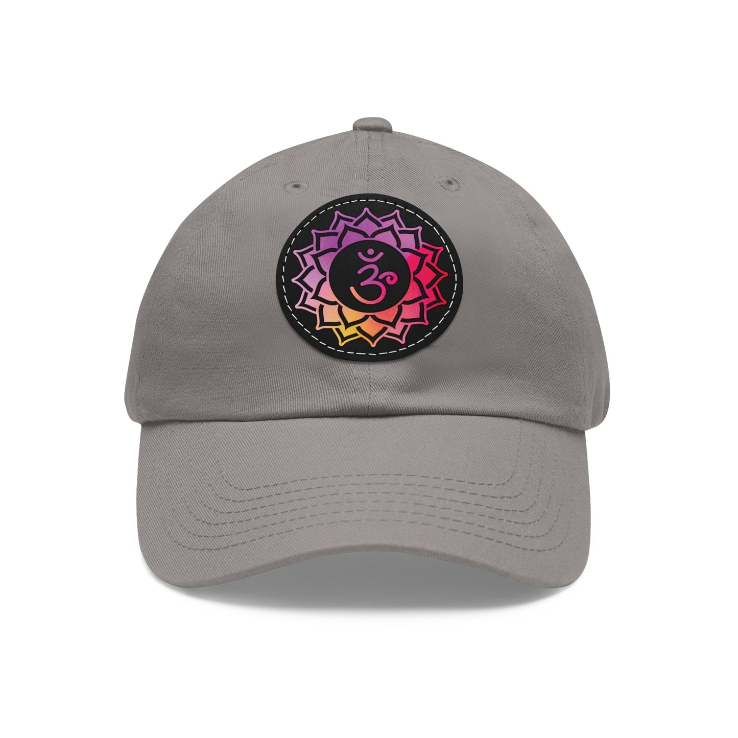 Crown Chakra Cap with Leather Patch