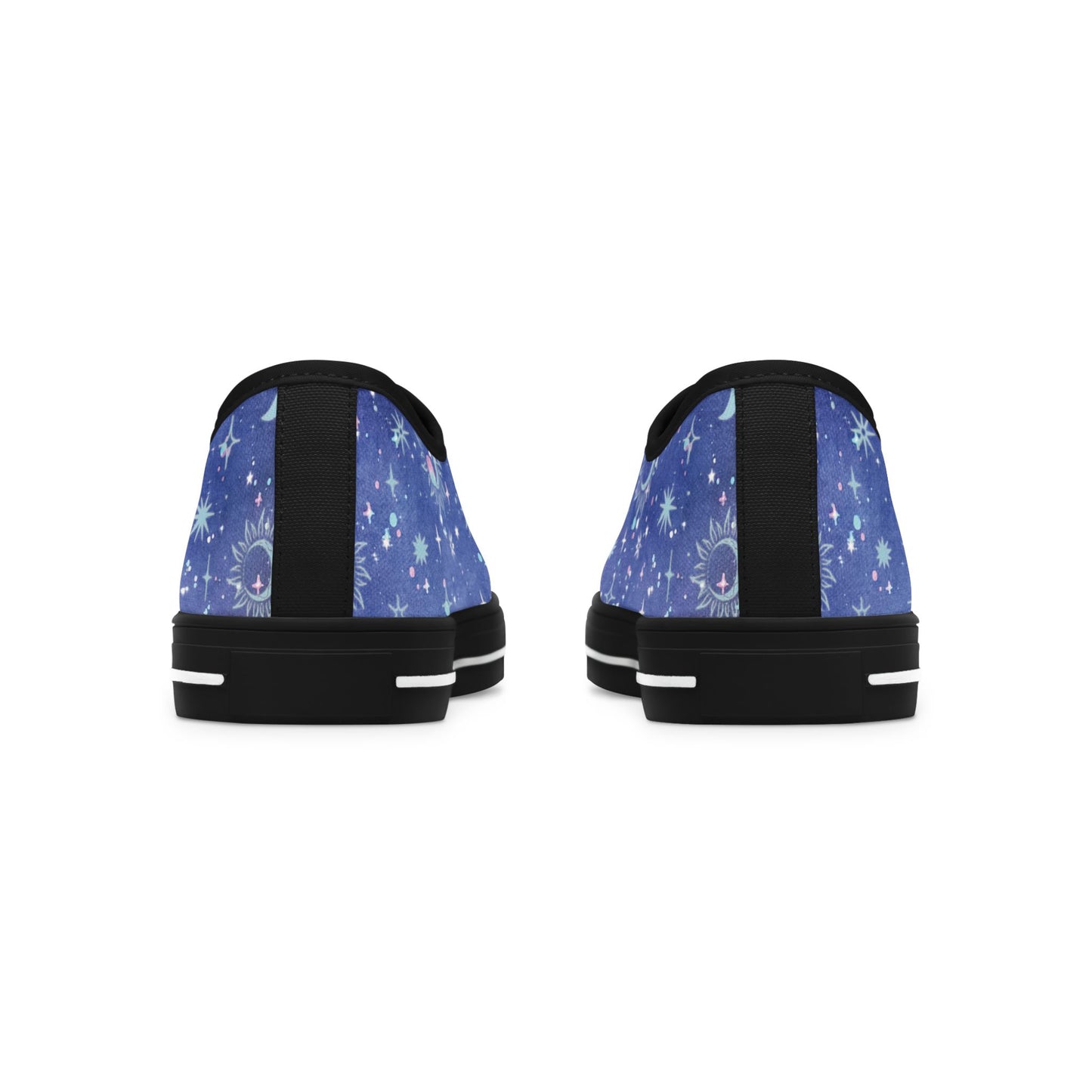 Womens Celestial Starry Sky Low Top Sneakers