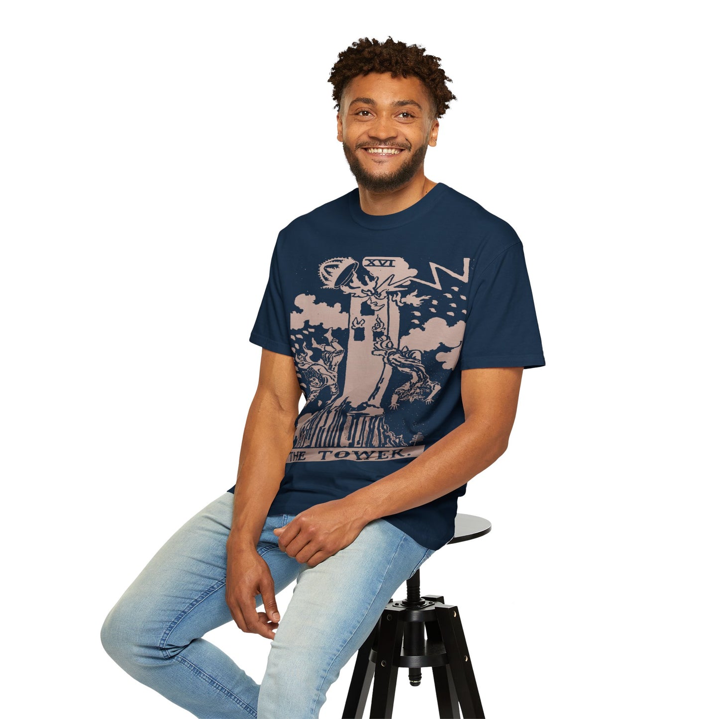 The Tower Tarot Card T-Shirt