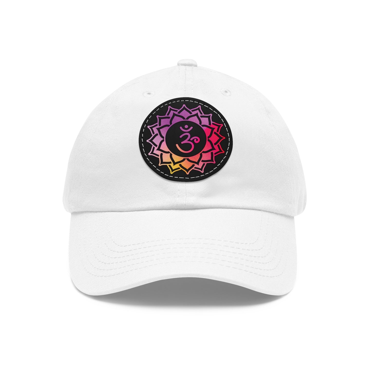 Crown Chakra Cap with Leather Patch