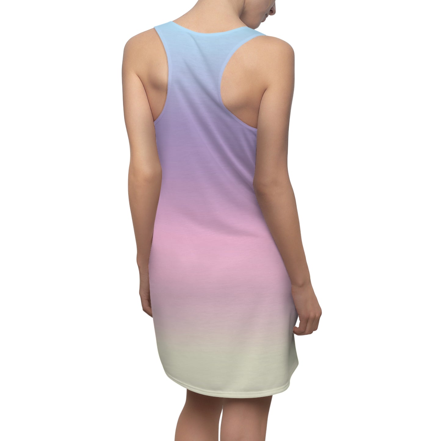 Soft Color Sunset Ombre Racerback Dress