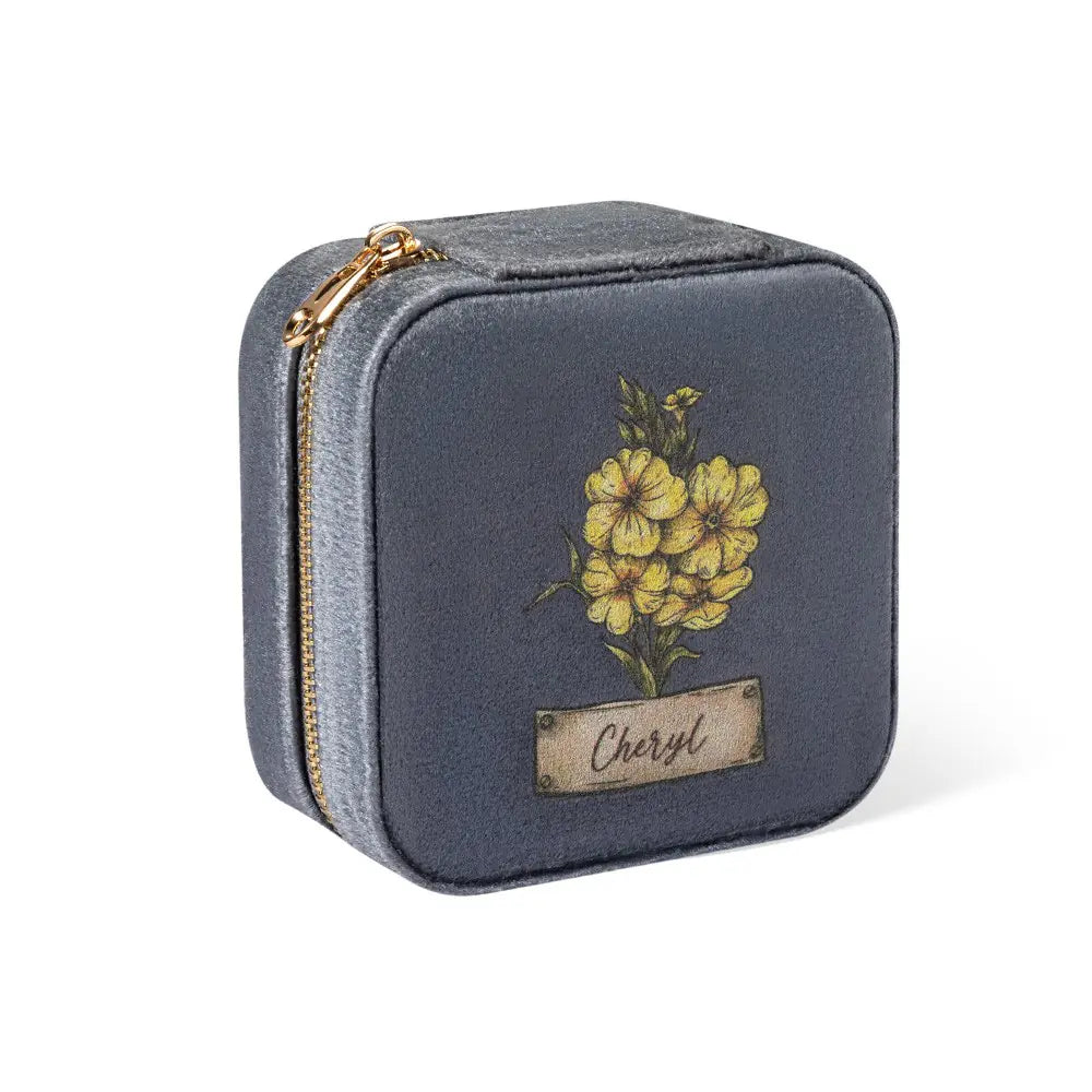 Personalized Birth Flower Constellation Jewelry Box