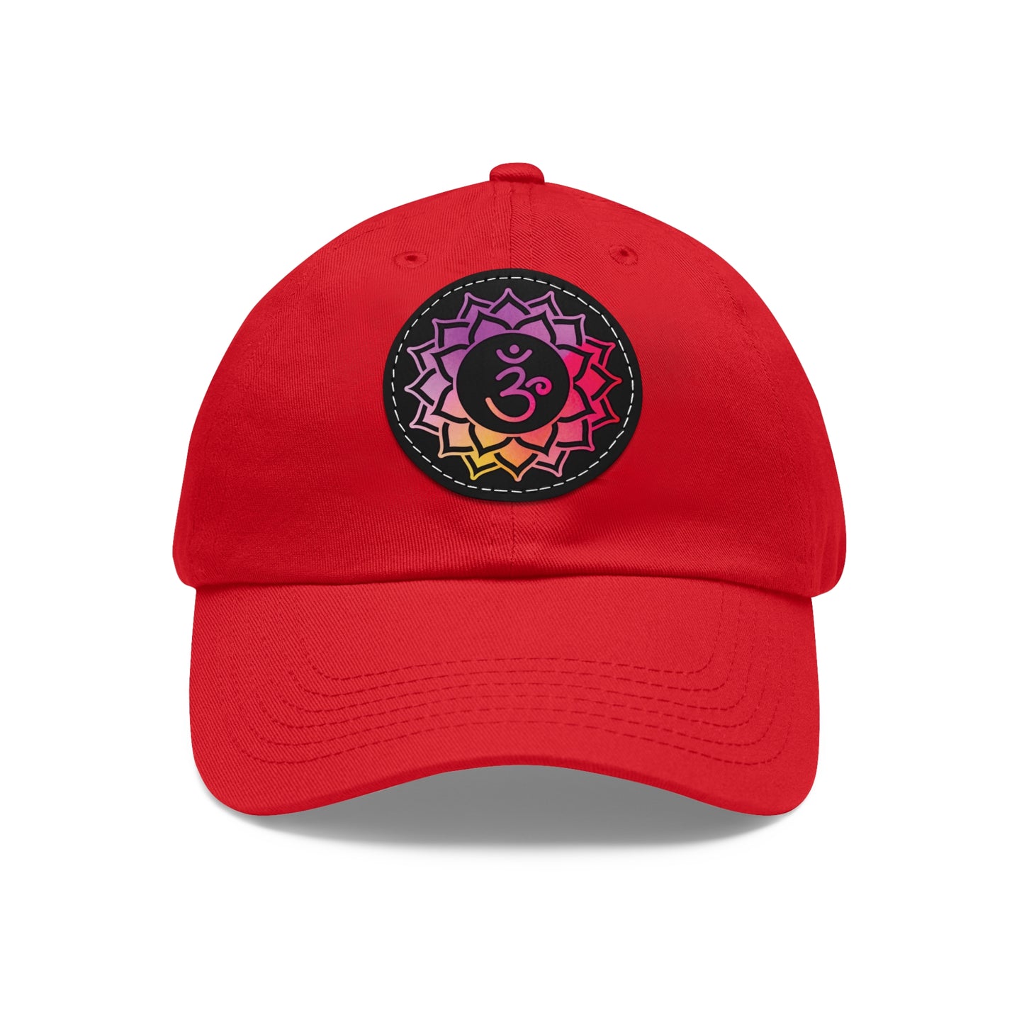 Crown Chakra Cap with Leather Patch