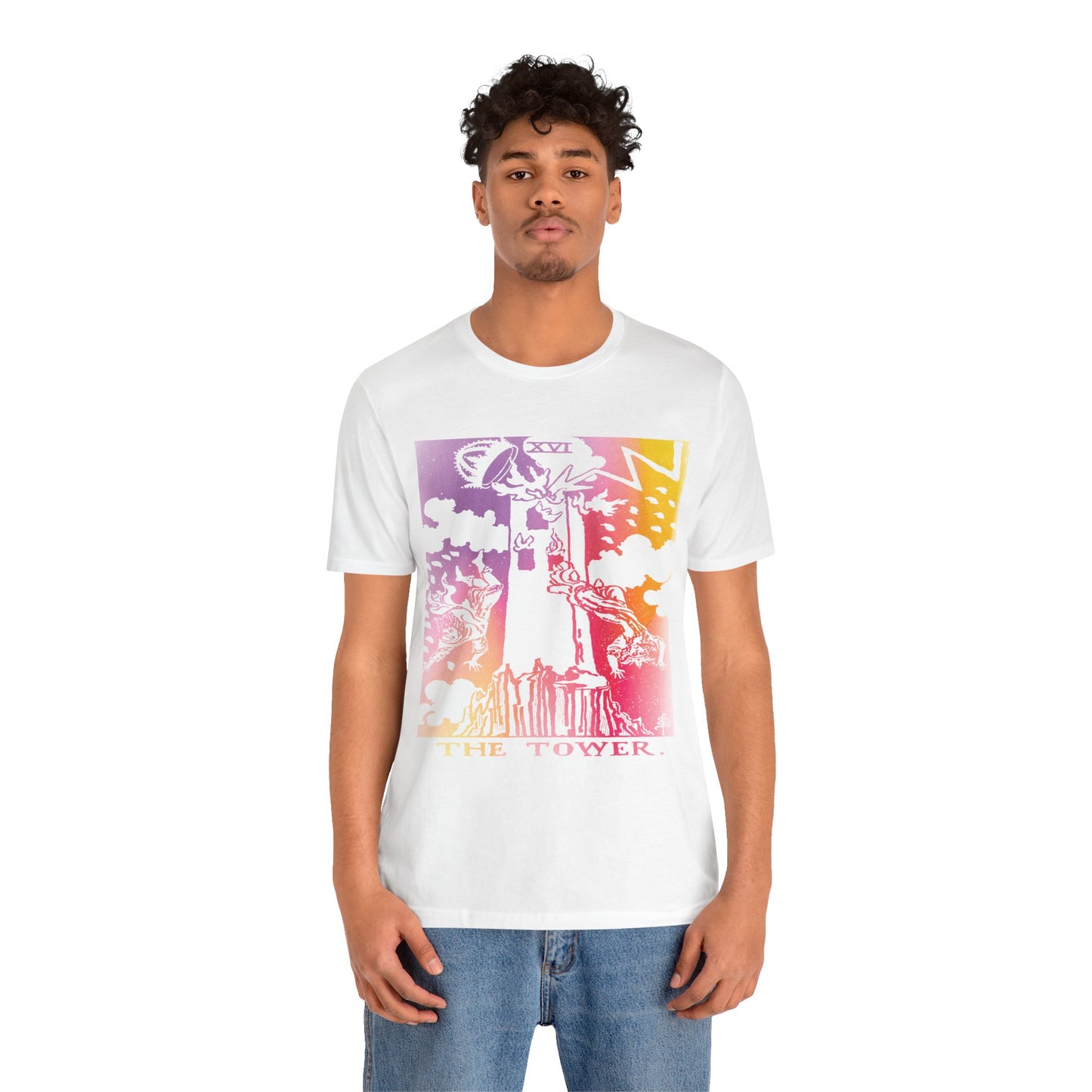 The Tower Tarot Card T-Shirt