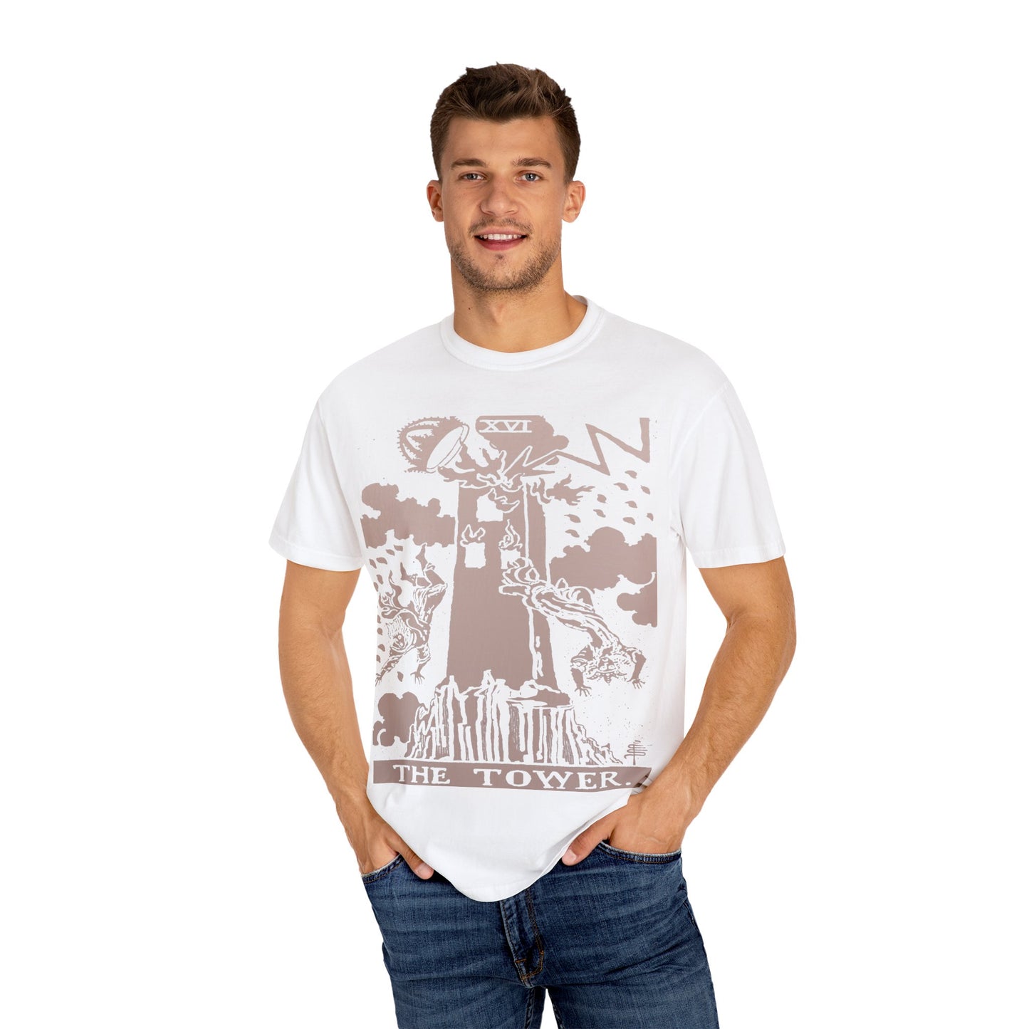 The Tower Tarot Card T-Shirt