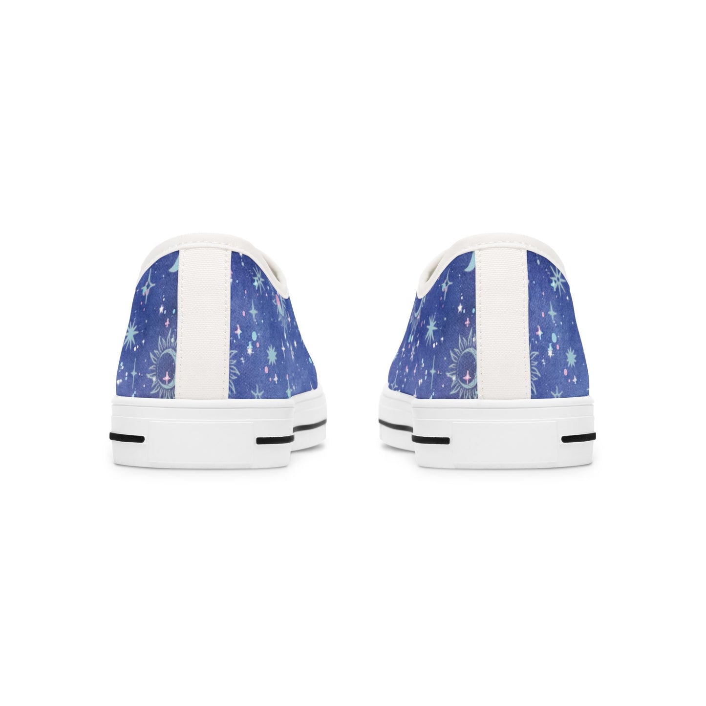 Womens Celestial Starry Sky Low Top Sneakers