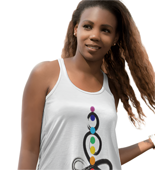 Seven Chakras Meditation & Yoga Women's Racerback Tank