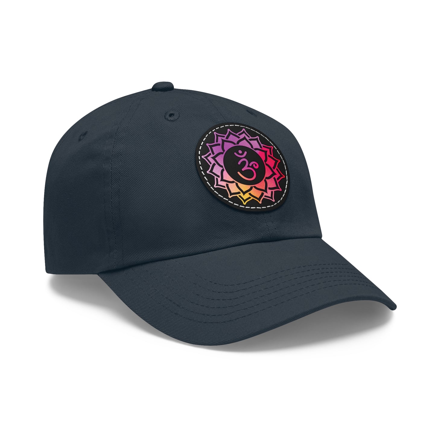 Crown Chakra Cap with Leather Patch