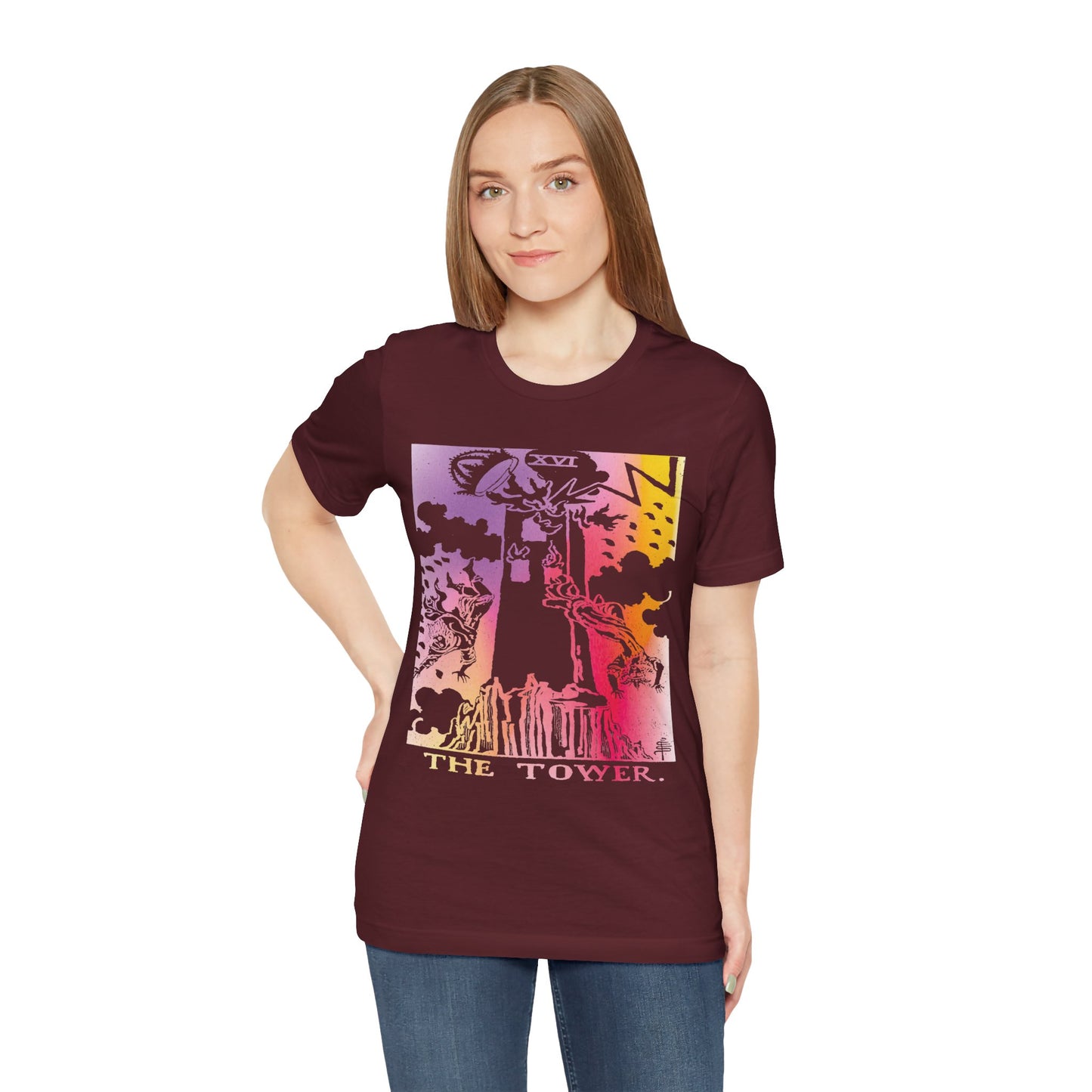 The Tower Tarot Card T-Shirt