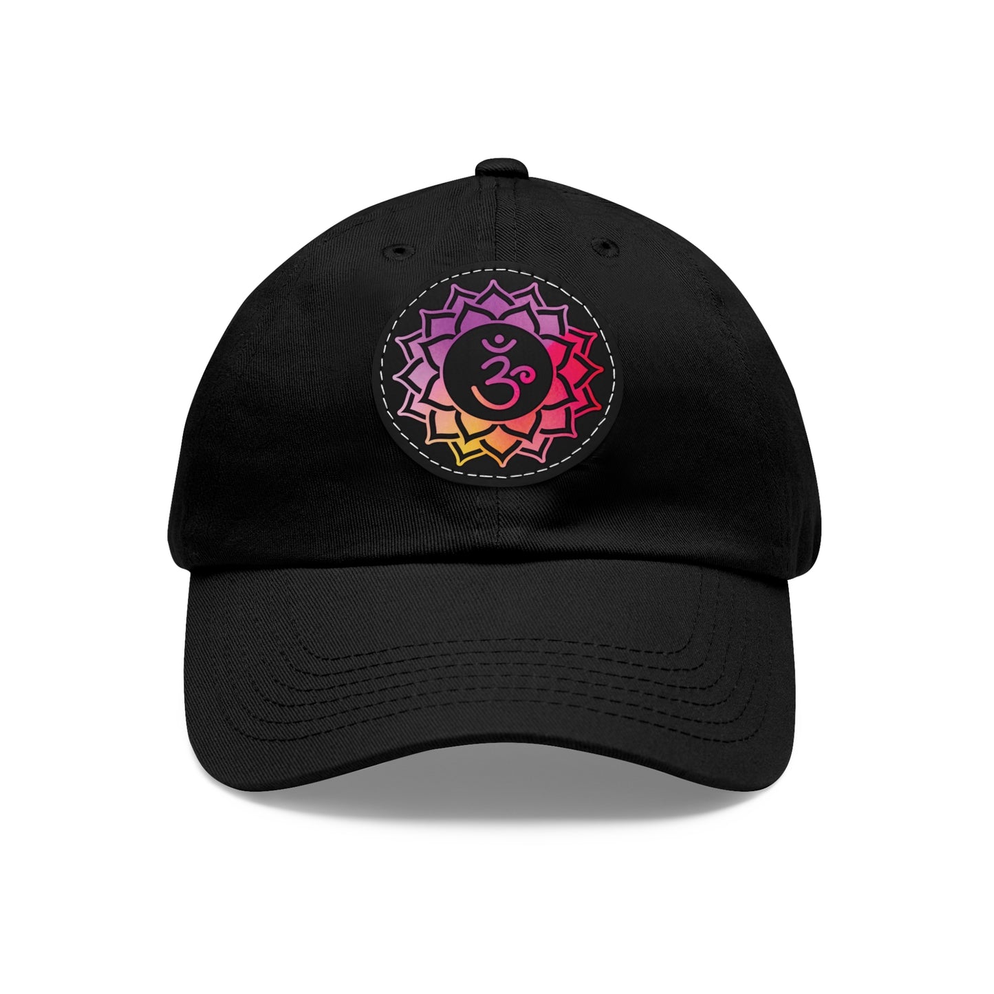 Crown Chakra Cap with Leather Patch