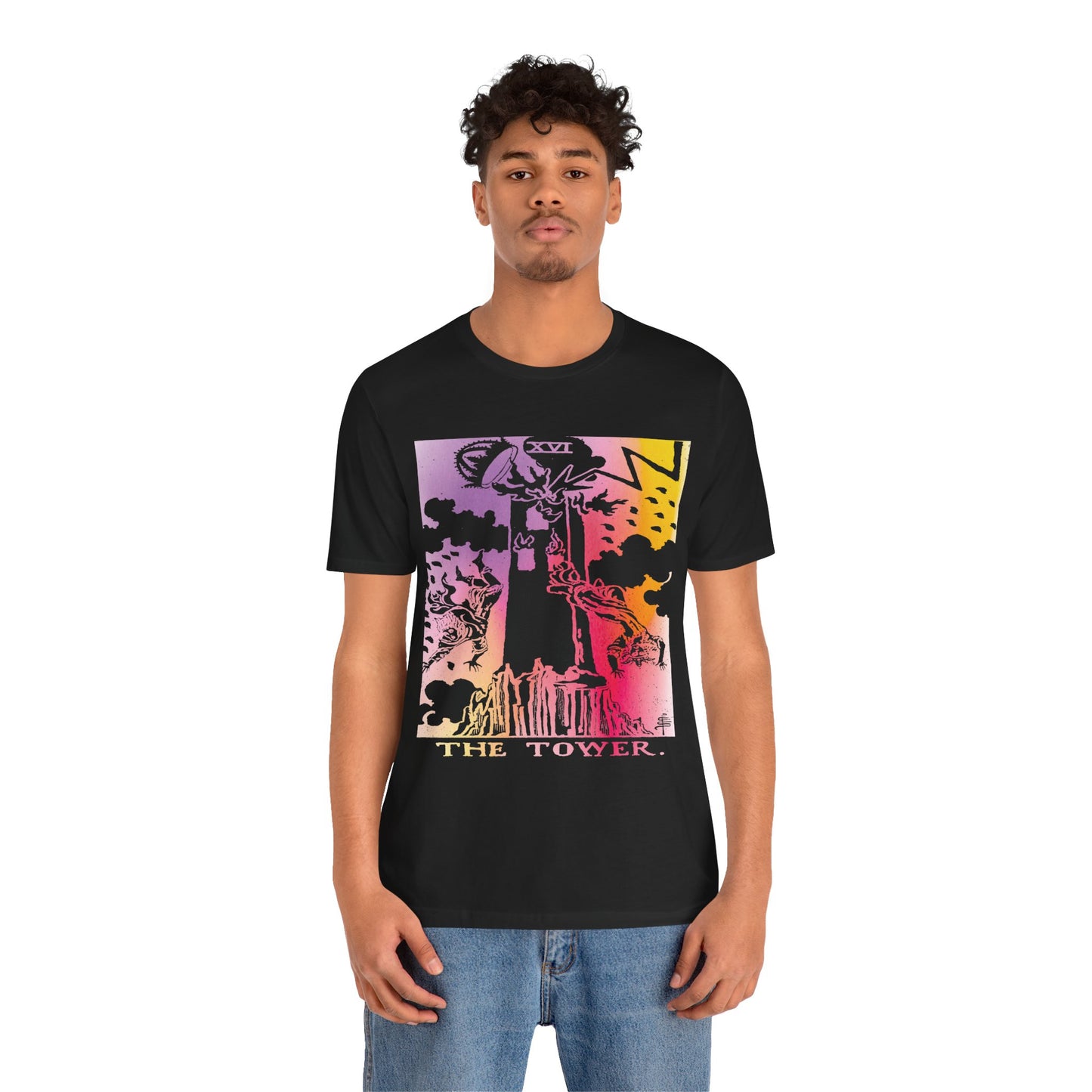 The Tower Tarot Card T-Shirt