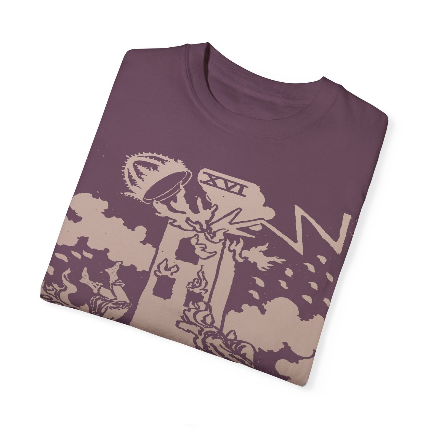 The Tower Tarot Card T-Shirt