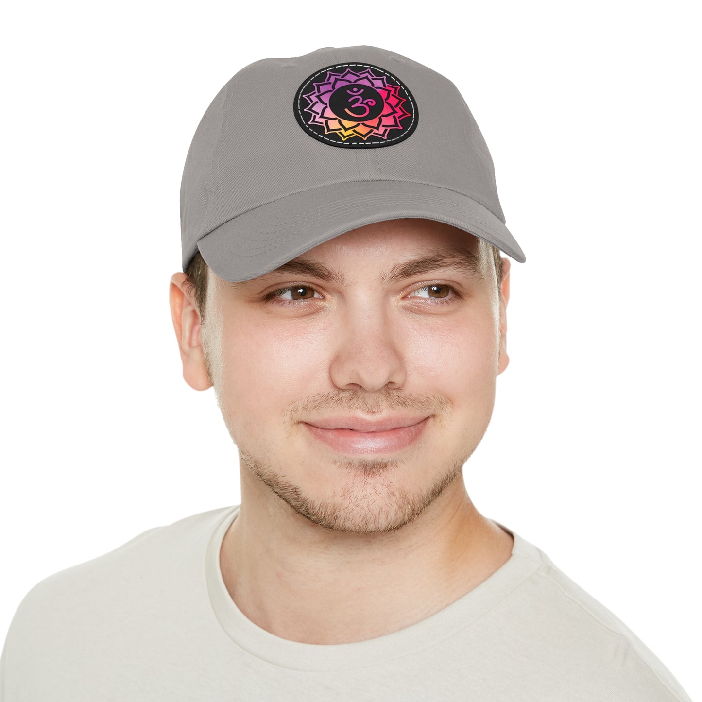 Crown Chakra Cap with Leather Patch