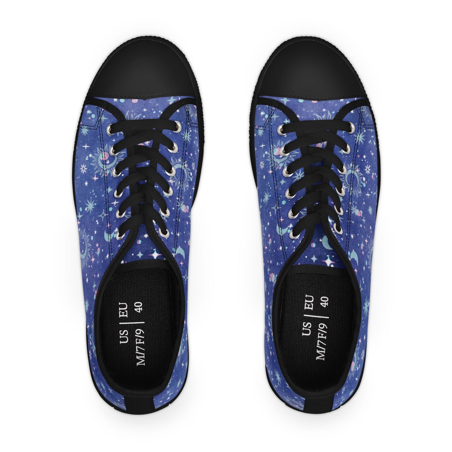 Womens Celestial Starry Sky Low Top Sneakers