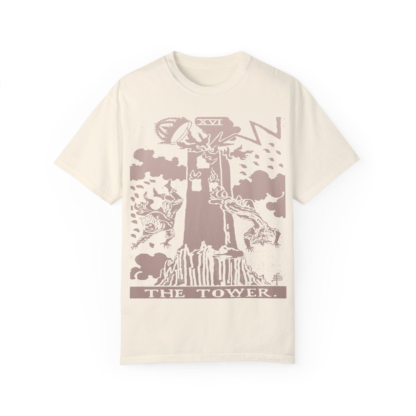 The Tower Tarot Card T-Shirt