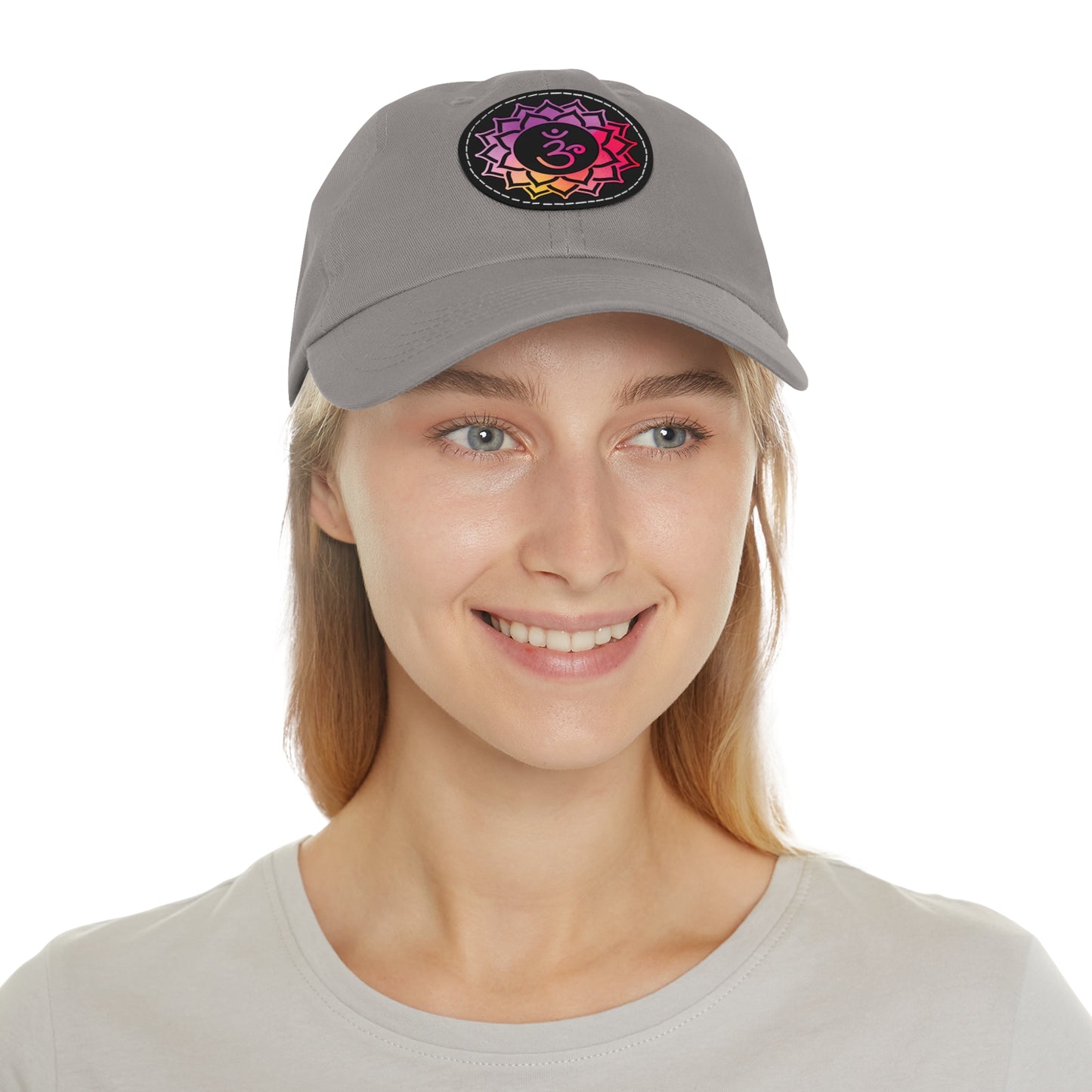 Crown Chakra Cap with Leather Patch