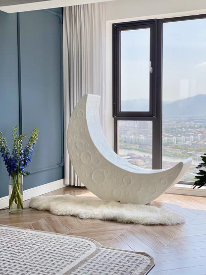 Crescent Moon LED Floor Lamp