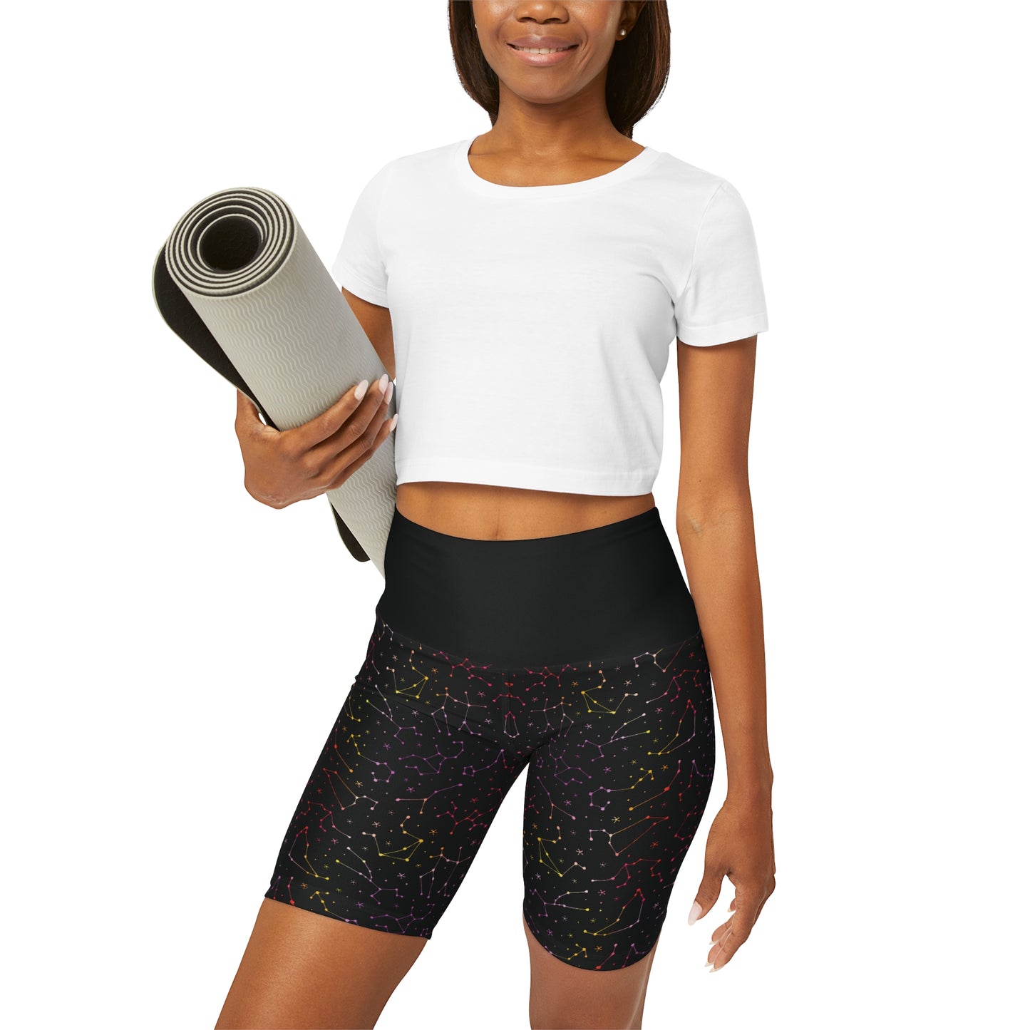 Zodiac High Waisted Yoga Shorts