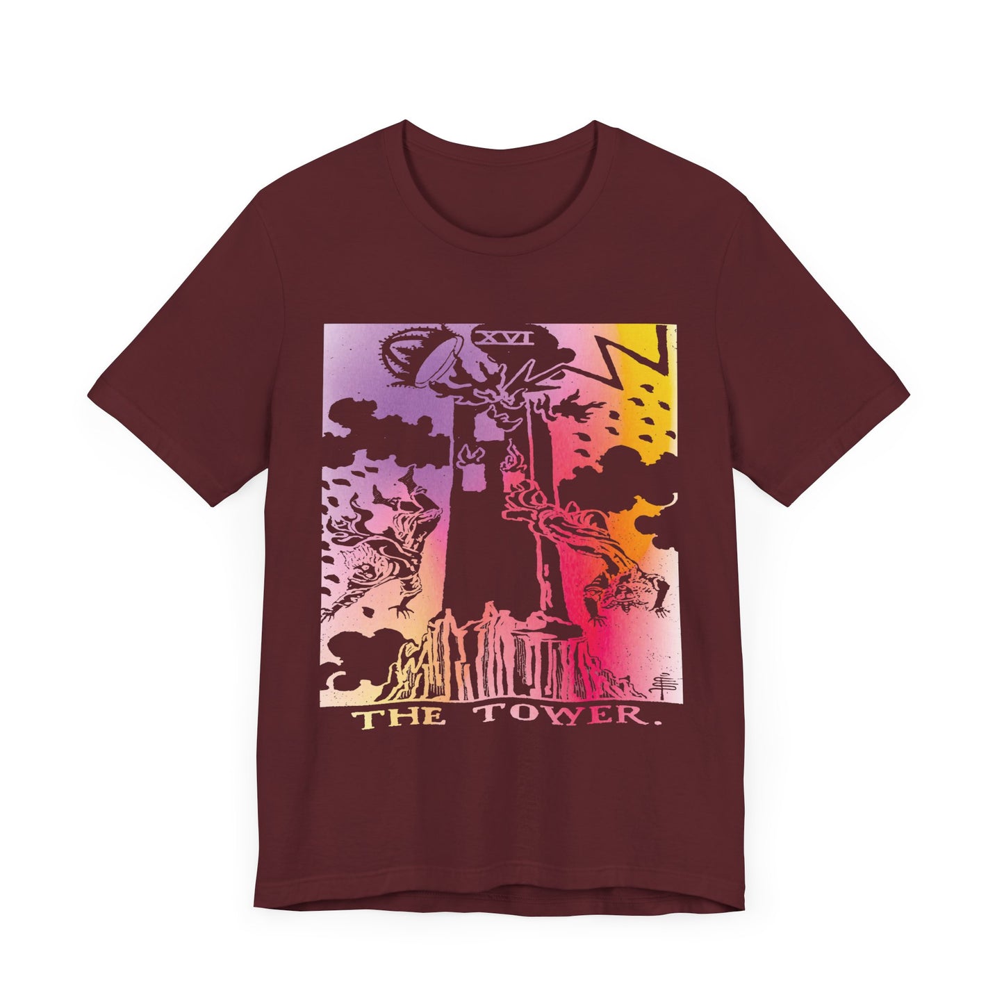 The Tower Tarot Card T-Shirt