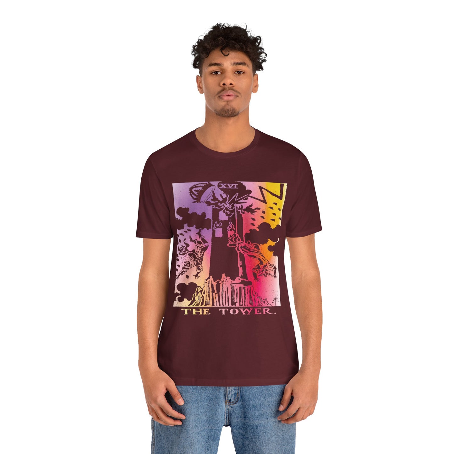 The Tower Tarot Card T-Shirt