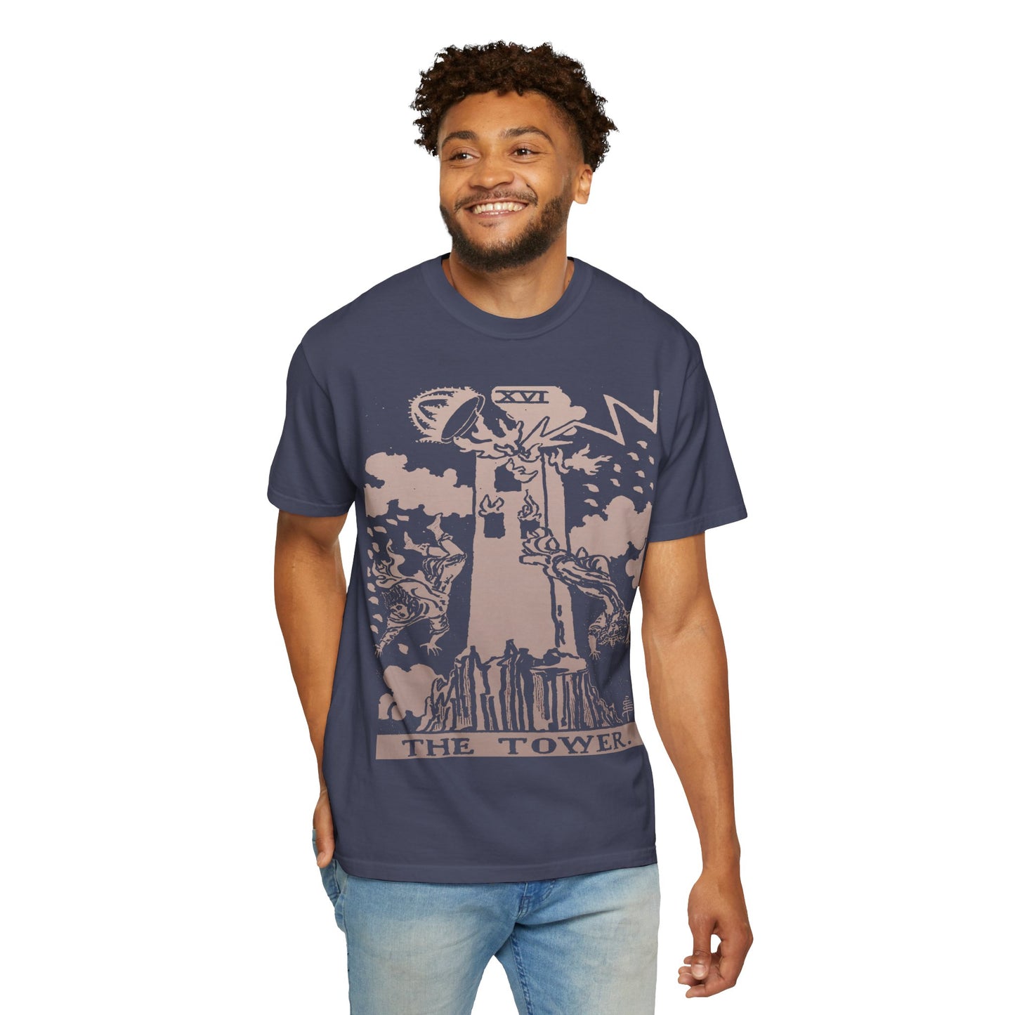 The Tower Tarot Card T-Shirt