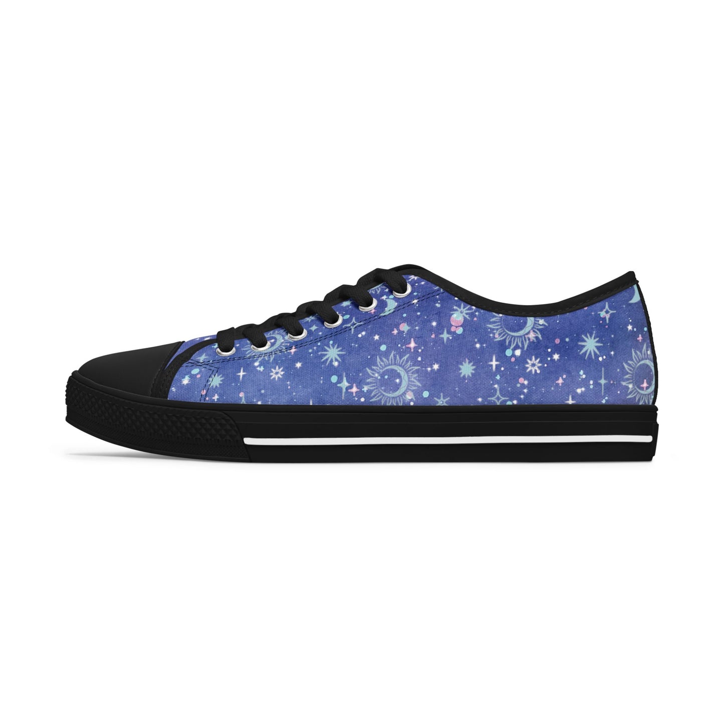 Womens Celestial Starry Sky Low Top Sneakers