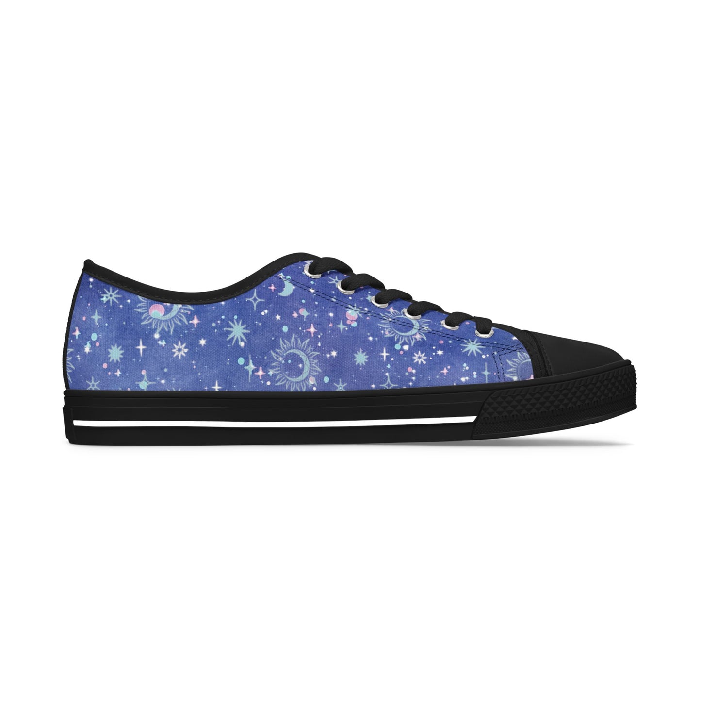 Womens Celestial Starry Sky Low Top Sneakers