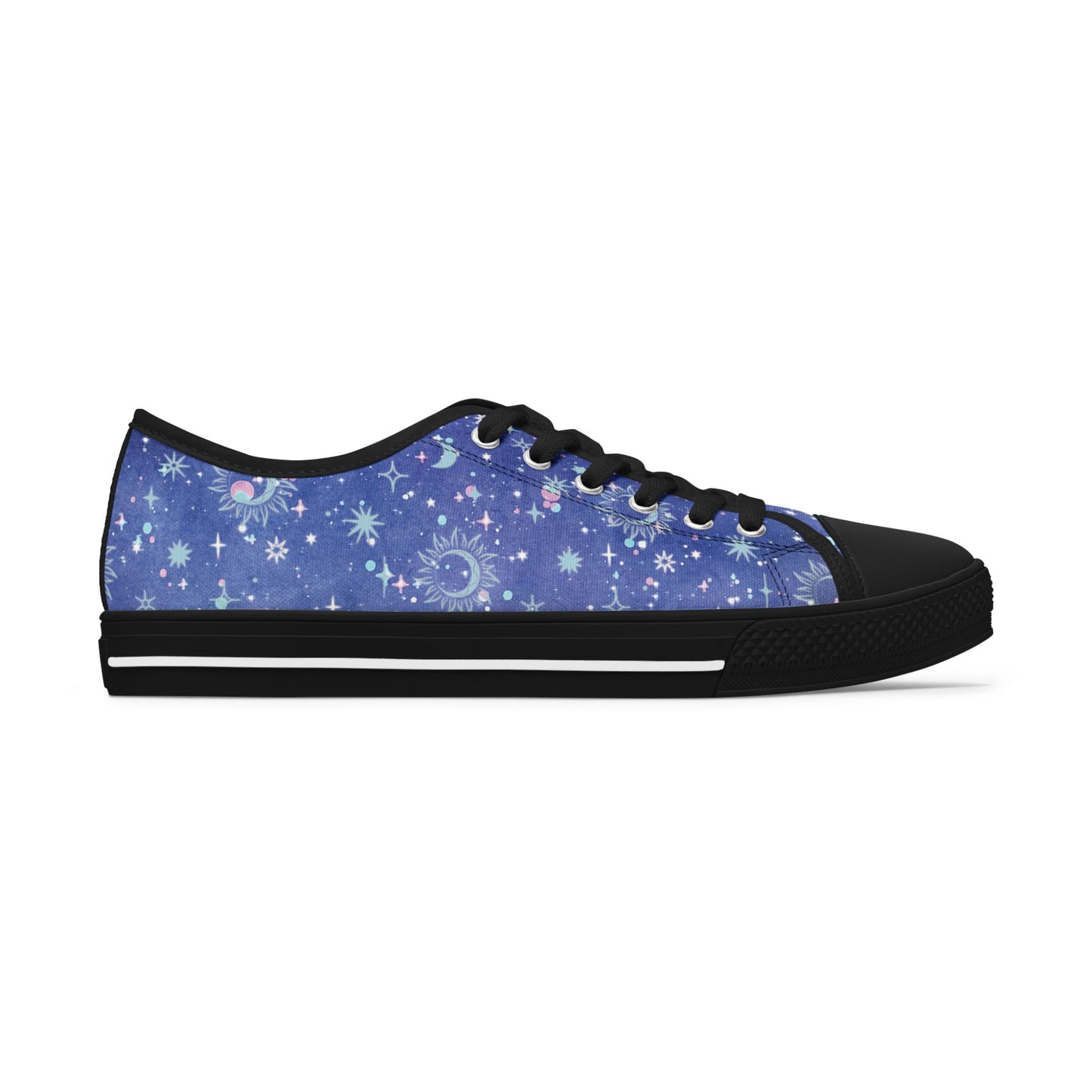 Womens Celestial Starry Sky Low Top Sneakers