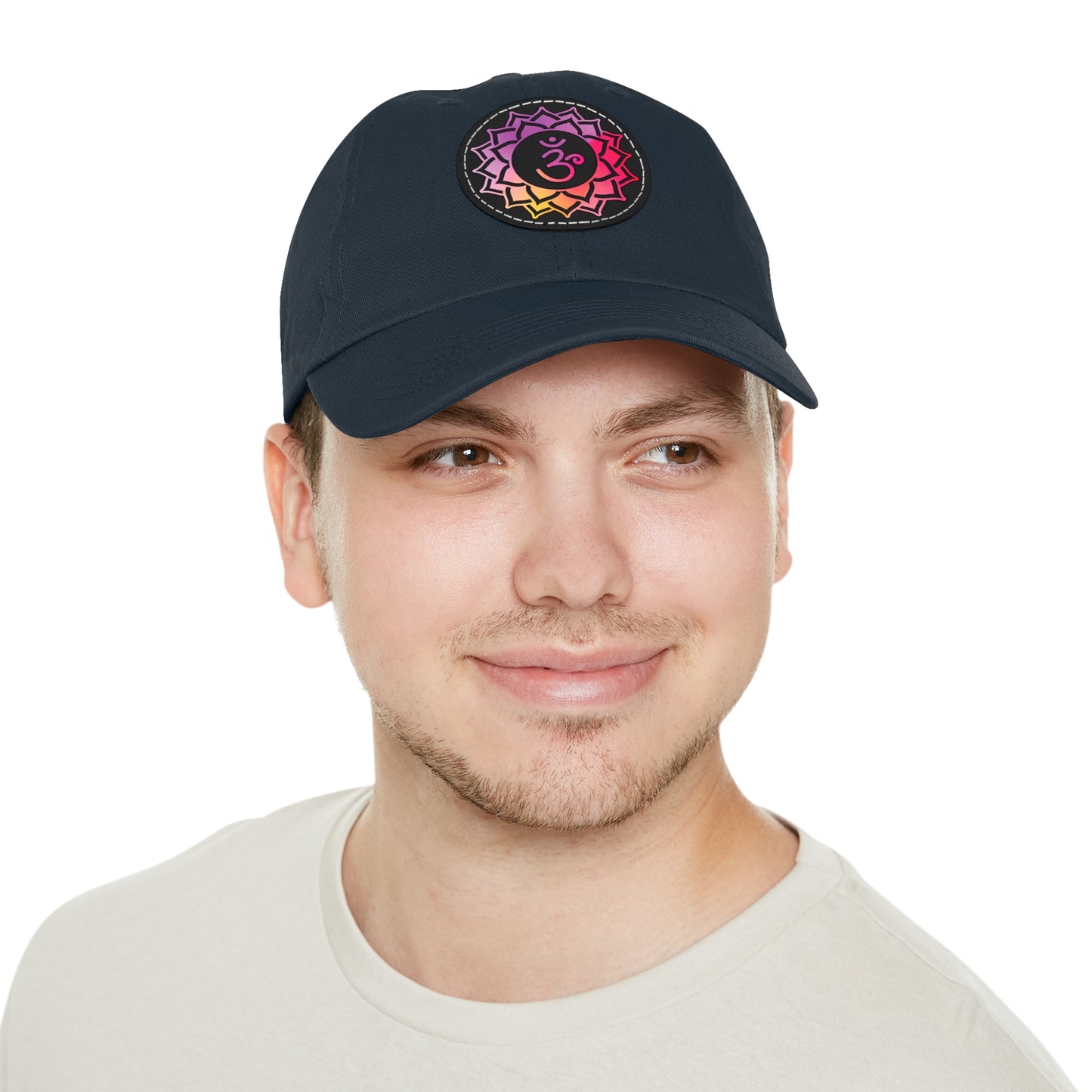 Crown Chakra Cap with Leather Patch