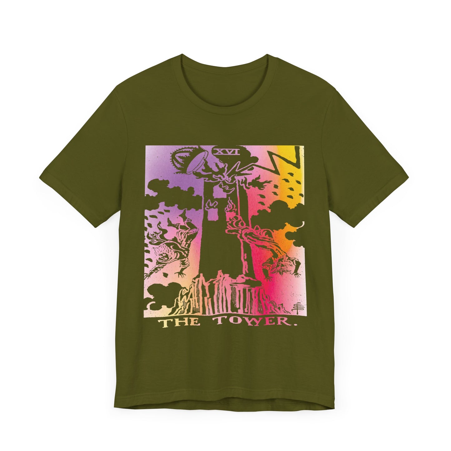 The Tower Tarot Card T-Shirt