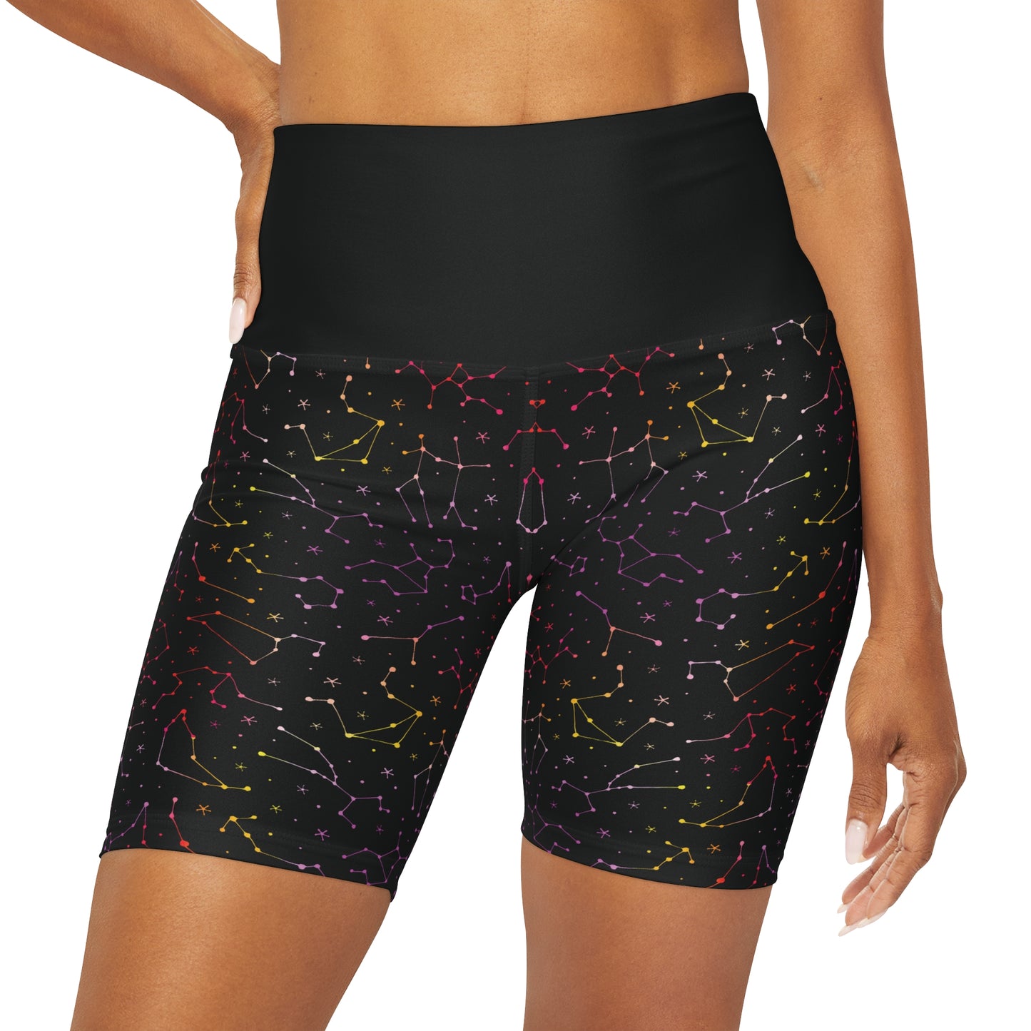 Zodiac High Waisted Yoga Shorts