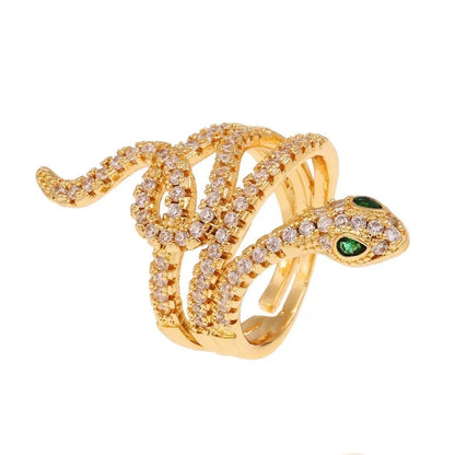 Gold Snake Ring Copper