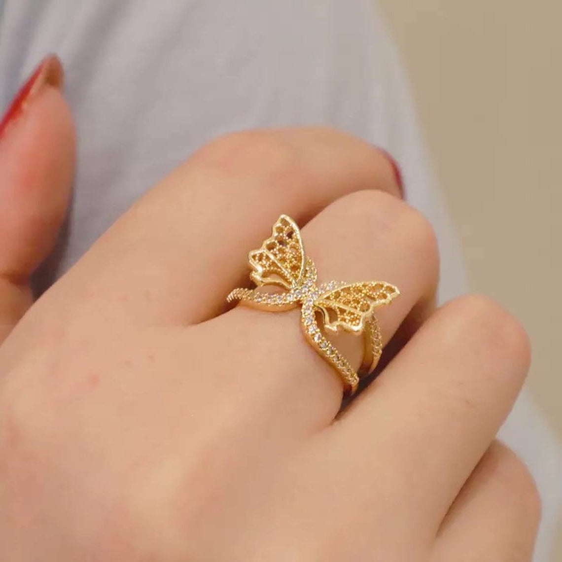 Butterfly Ring Copper