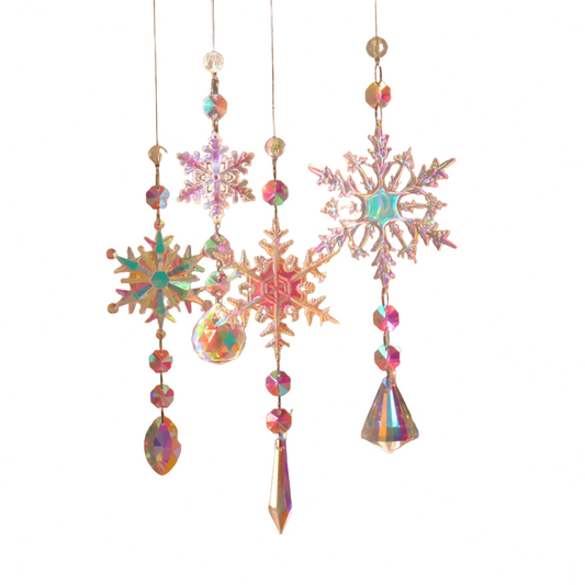 Snowflake Crystal Suncatcher