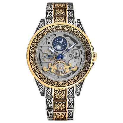 Celestial Automatic Skeleton Watch Stainless Steel