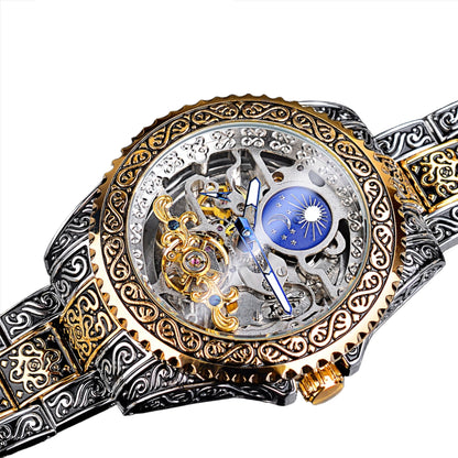 Celestial Automatic Skeleton Watch Stainless Steel